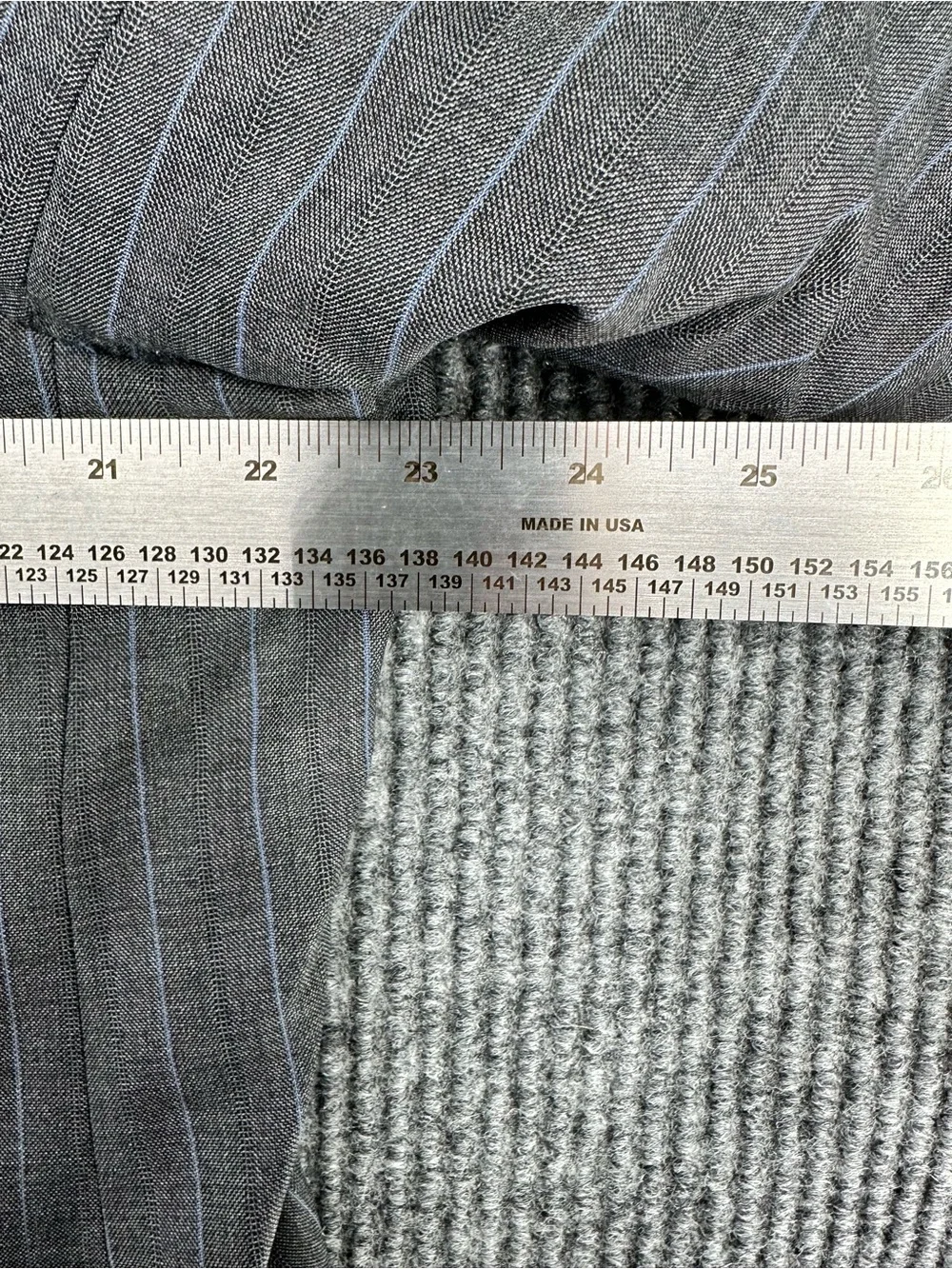 Peter Millar Simon Gray Pinstripe Wool Sport Coat Blazer 48R
